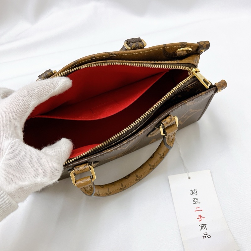 莉亞精品♡ Lv On the go 拼色橫版 二手美包-15