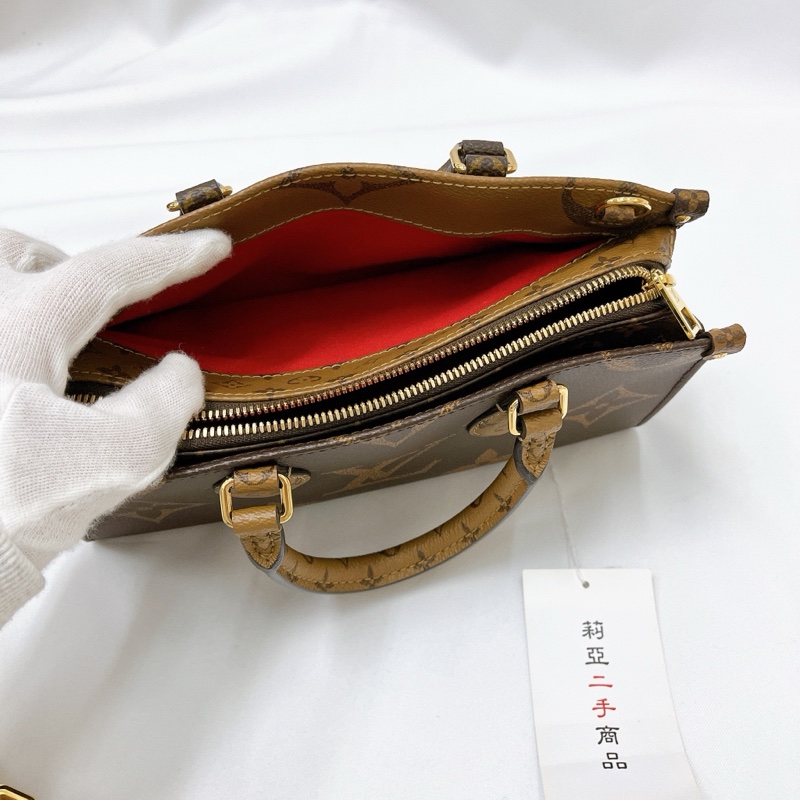 莉亞精品♡ Lv On the go 拼色橫版 二手美包-16