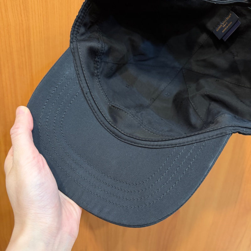 LV 黑色棉質Only LV棒球帽M7633M-7