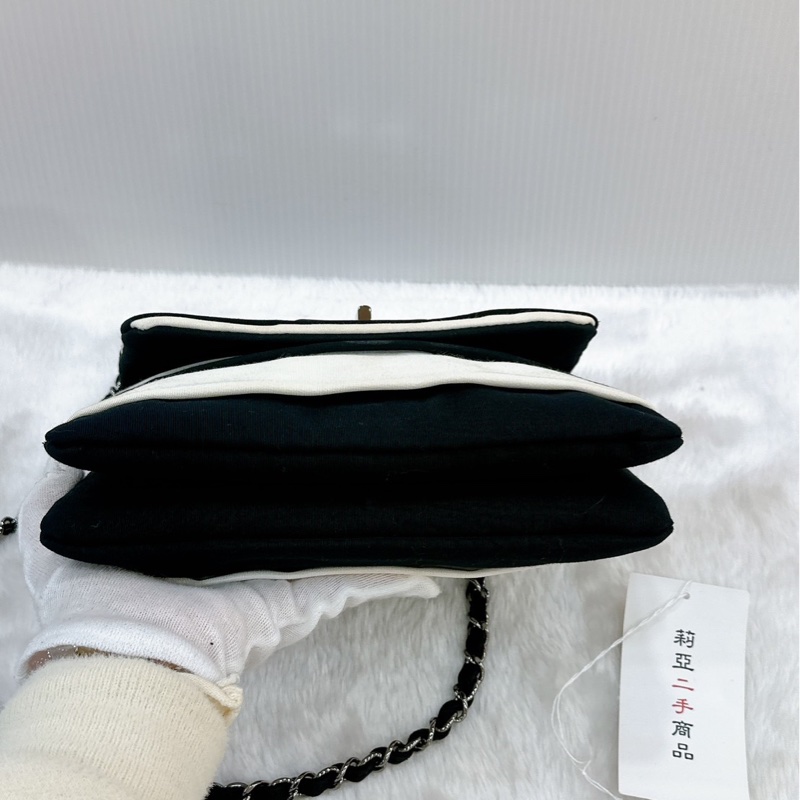 莉亞精品♡ Chanel 2.55熊貓鏈條包 二手美包-4