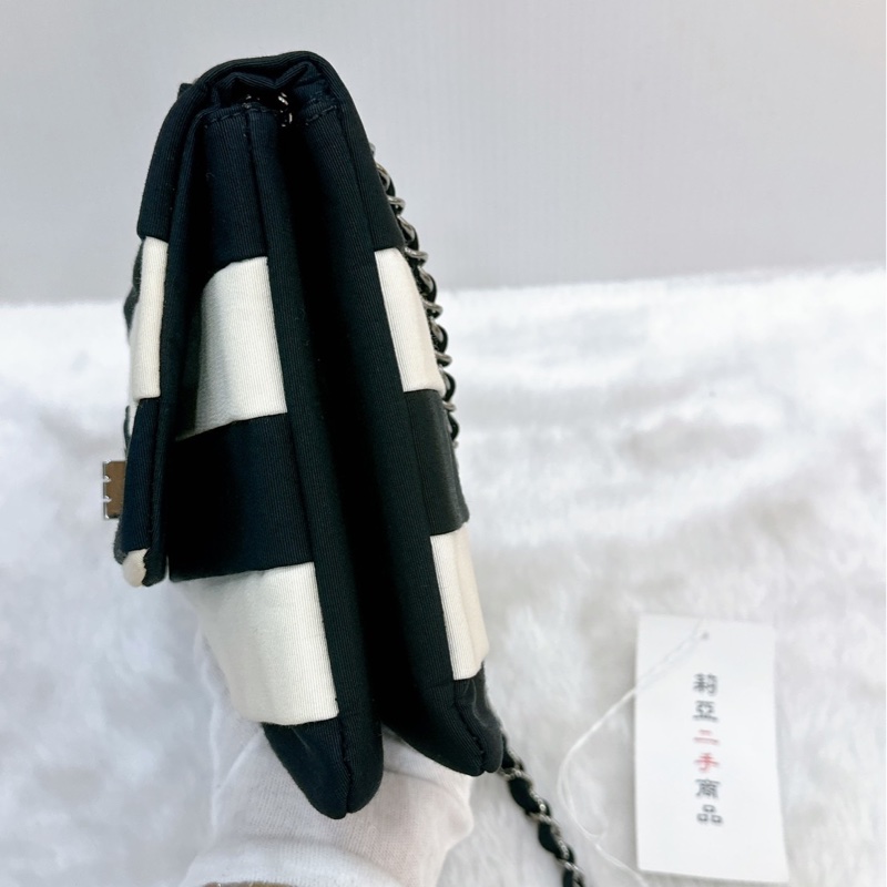 莉亞精品♡ Chanel 2.55熊貓鏈條包 二手美包-5