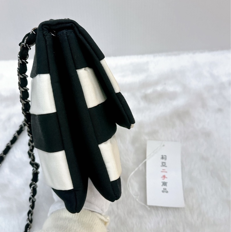 莉亞精品♡ Chanel 2.55熊貓鏈條包 二手美包-6