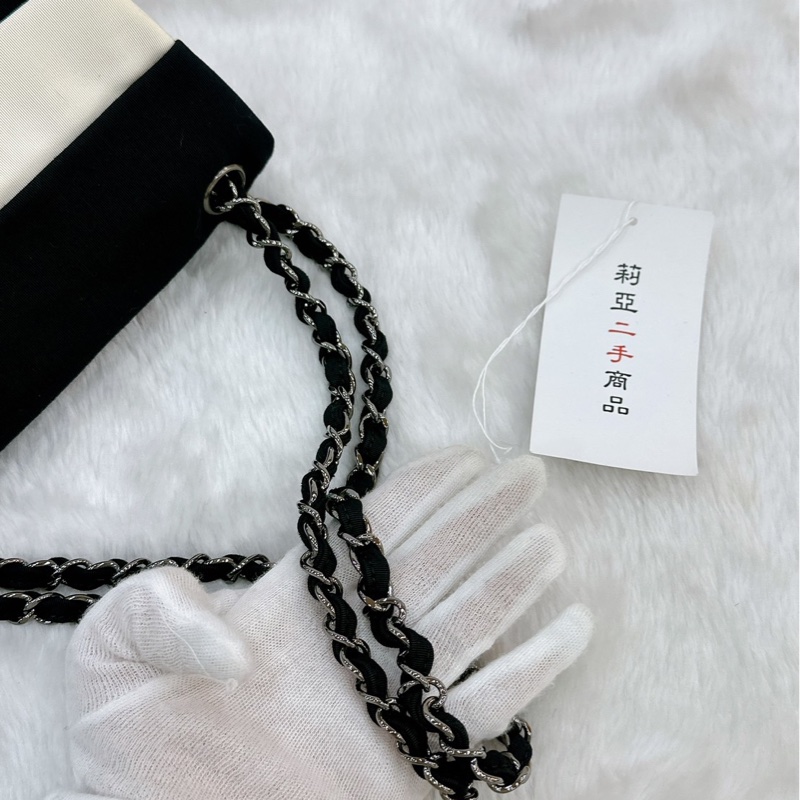 莉亞精品♡ Chanel 2.55熊貓鏈條包 二手美包-9