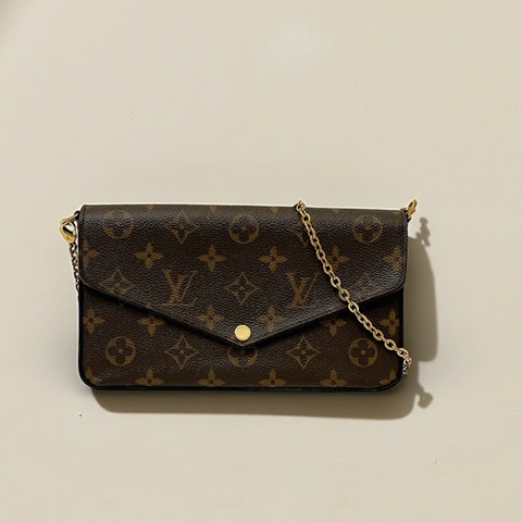 莉亞精品♡ LV 老花三合一鏈條包 二手美品