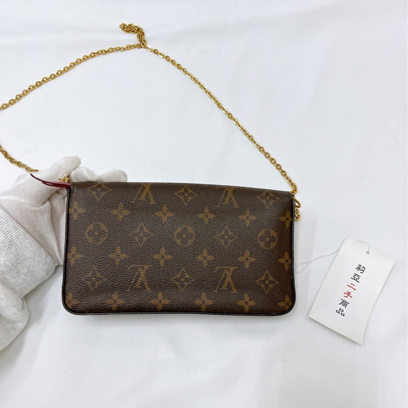 莉亞精品♡ LV 老花三合一鏈條包 二手美品-3