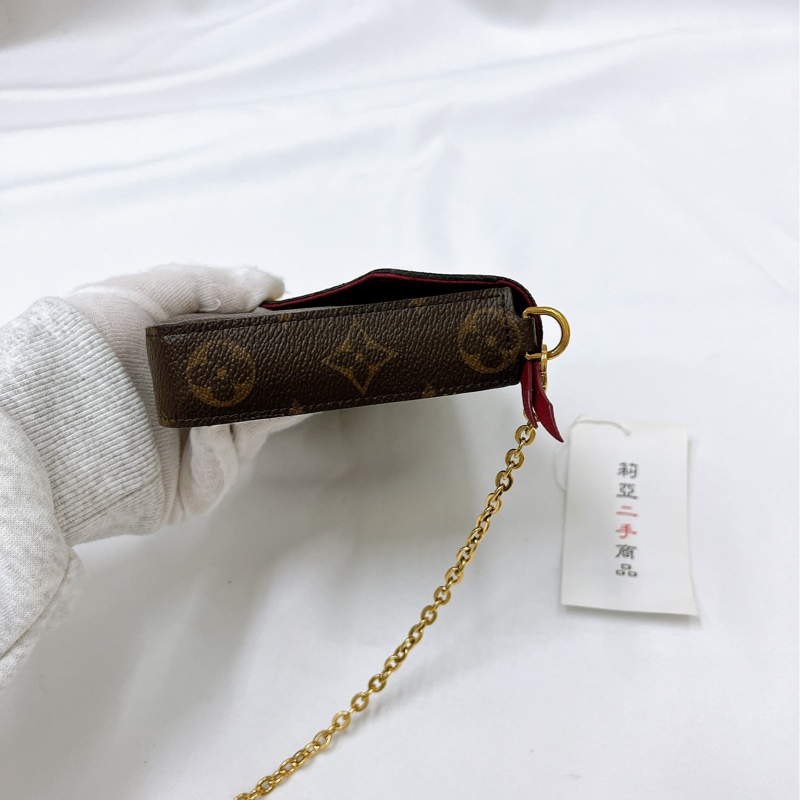 莉亞精品♡ LV 老花三合一鏈條包 二手美品-4