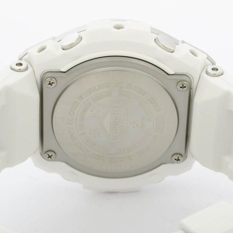 卡西歐 G-SHOCK G-STEEL 中型系列 GSTW3007AJF 男士手錶,白色樹脂錶殼,不鏽鋼錶帶-3