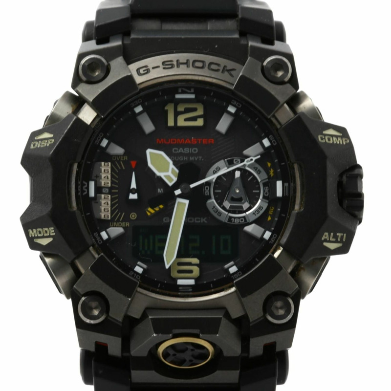 卡西歐 G-SHOCK Master of G Land Mudmaster GWGB1000 1AJF 男士腕錶,黑色樹脂錶殼,不鏽鋼錶帶-0