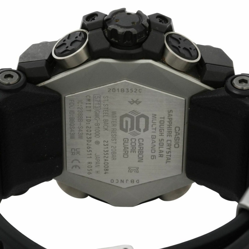 卡西歐 G-SHOCK Master of G Land Mudmaster GWGB1000 1AJF 男士腕錶,黑色樹脂錶殼,不鏽鋼錶帶-3