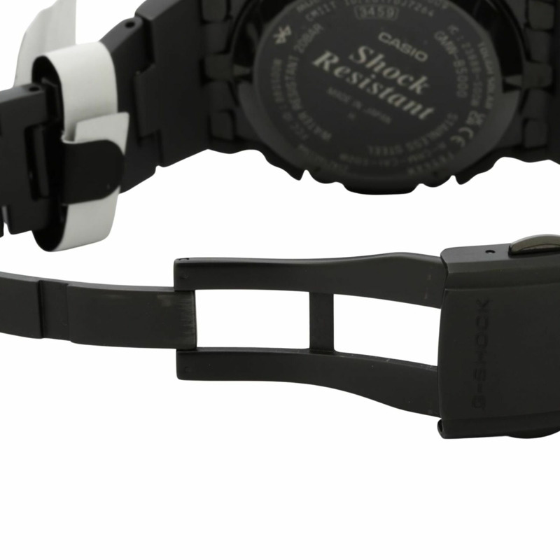 卡西歐 G-SHOCK 全金屬 5000 系列 GMWB5000MB1JF 黑色不鏽鋼男士數位手錶-5