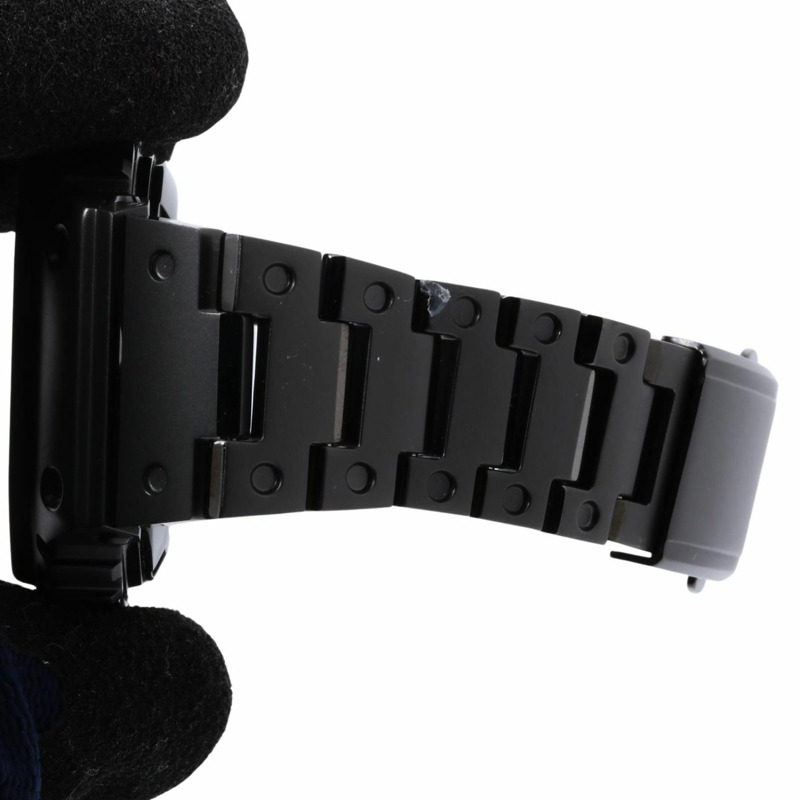 卡西歐 G-SHOCK 全金屬 5000 系列 GMWB5000MB1JF 黑色不鏽鋼男士數位手錶-6