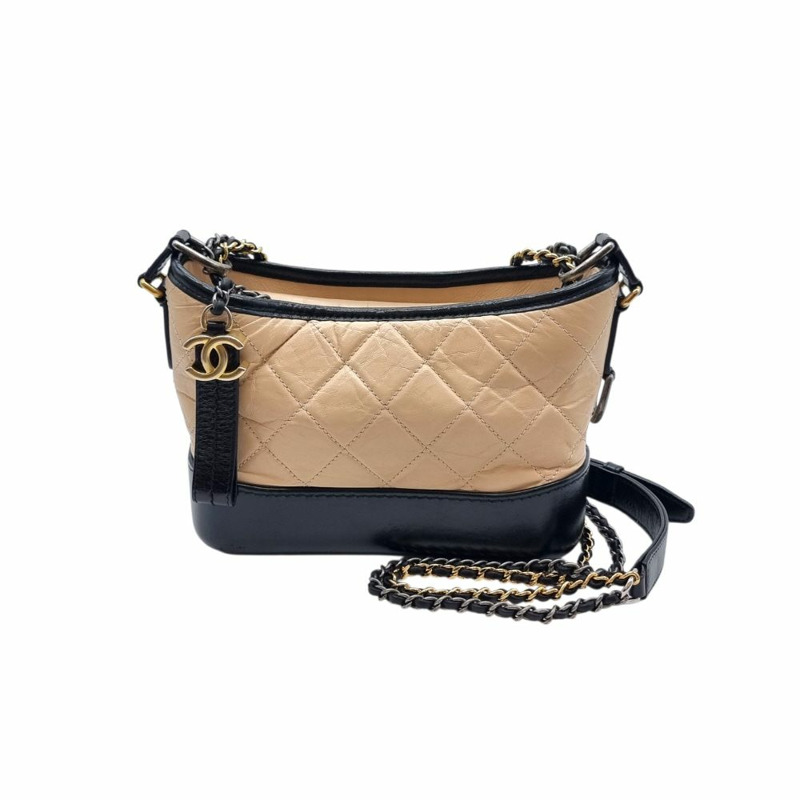 【包稅】CHANEL Gabrielle Hobo Bag 米色 CHB070131-0