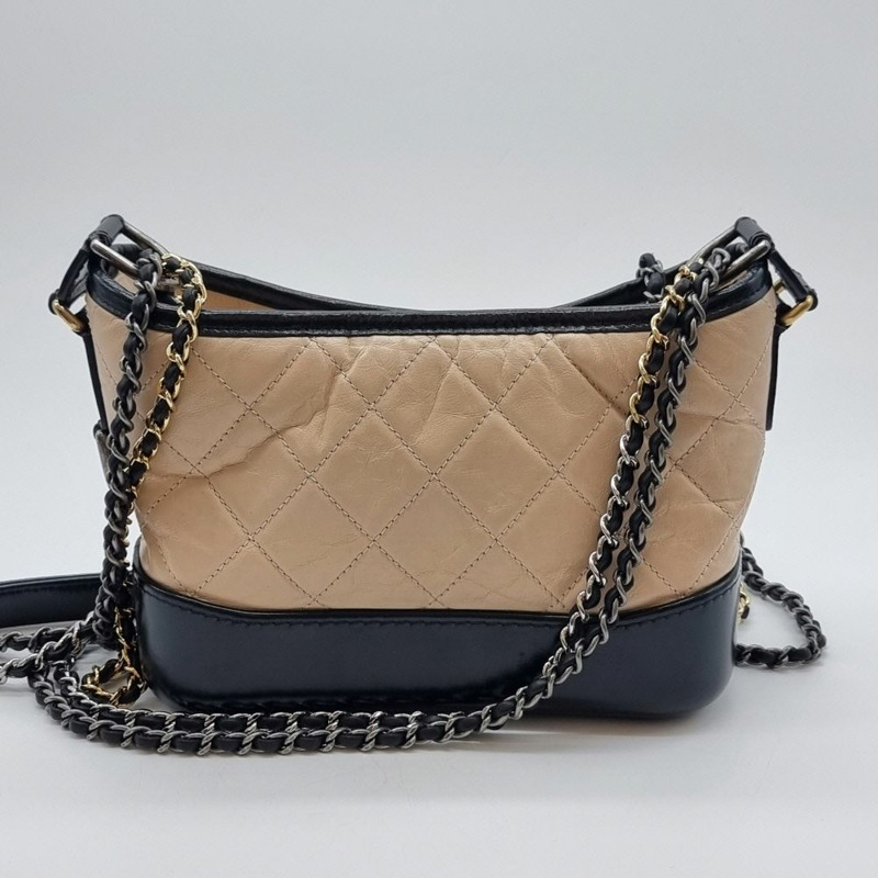 【包稅】CHANEL Gabrielle Hobo Bag 米色 CHB070131-3
