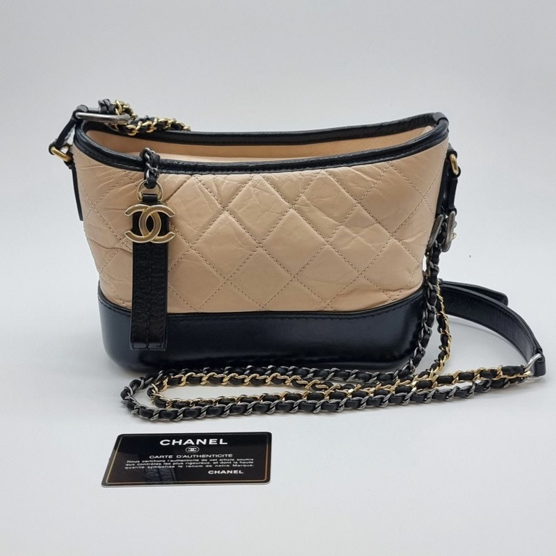 【包稅】CHANEL Gabrielle Hobo Bag 米色 CHB070131-7