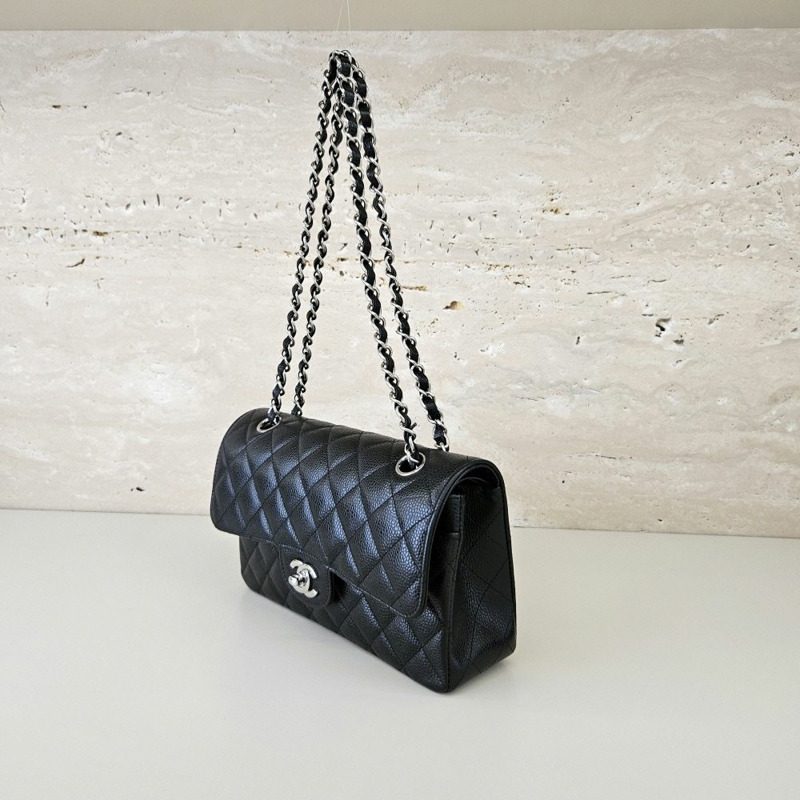 【包稅】CHANEL 【小號】魚子醬經典翻蓋斜背包 CHB071604-1