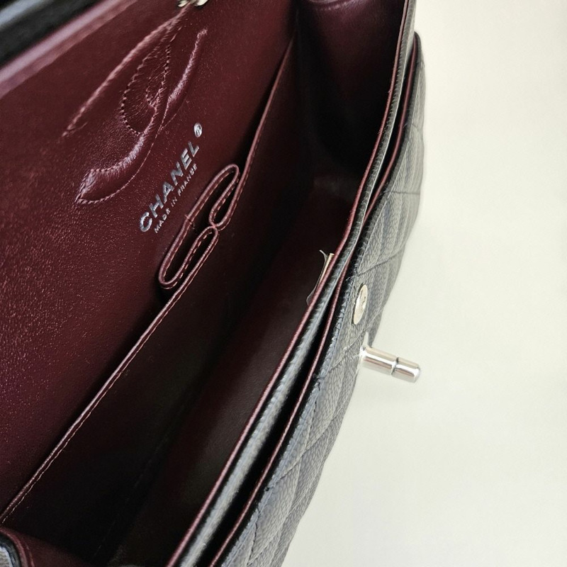 【包稅】CHANEL 【小號】魚子醬經典翻蓋斜背包 CHB071604-6