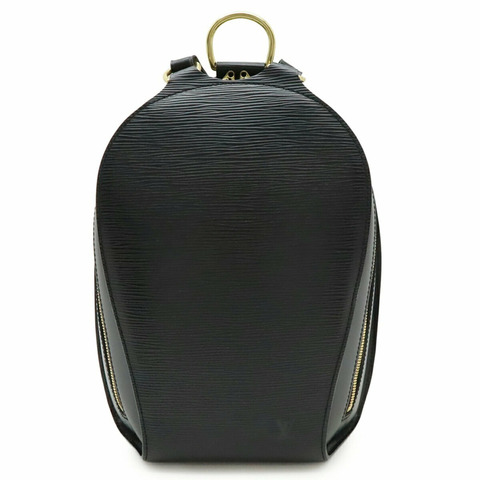 路易威登 Epi Mabillon 雙肩包/單肩包 黑色皮革 M52232