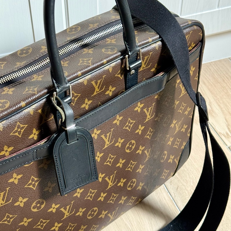 Louis Vuitton 老花 Monogram Porte Documents GM 電腦公事包-1