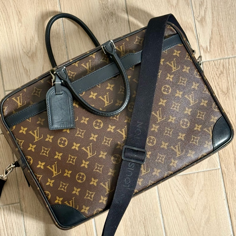 Louis Vuitton 老花 Monogram Porte Documents GM 電腦公事包-2