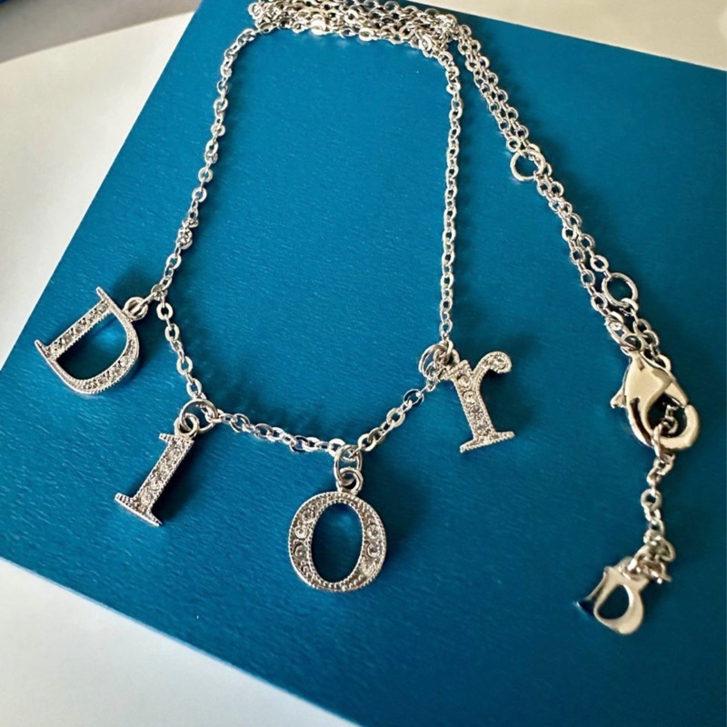 Dior字母闪石項錬-0