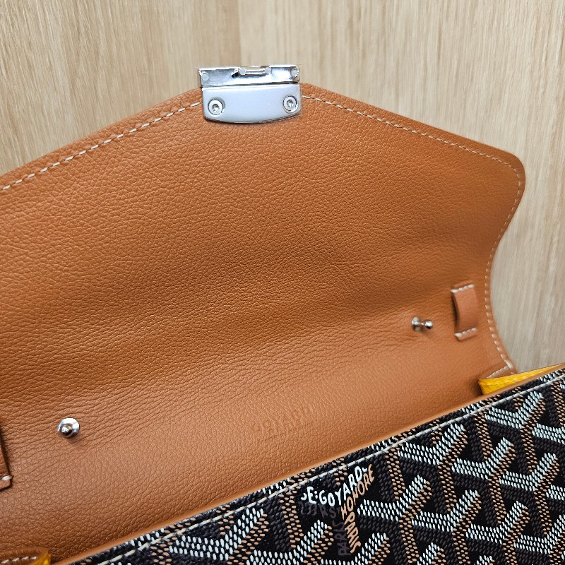 [未使用新品❣️平台最甜價出] Goyard棕色牛皮老花Chypre斜背WOC-12