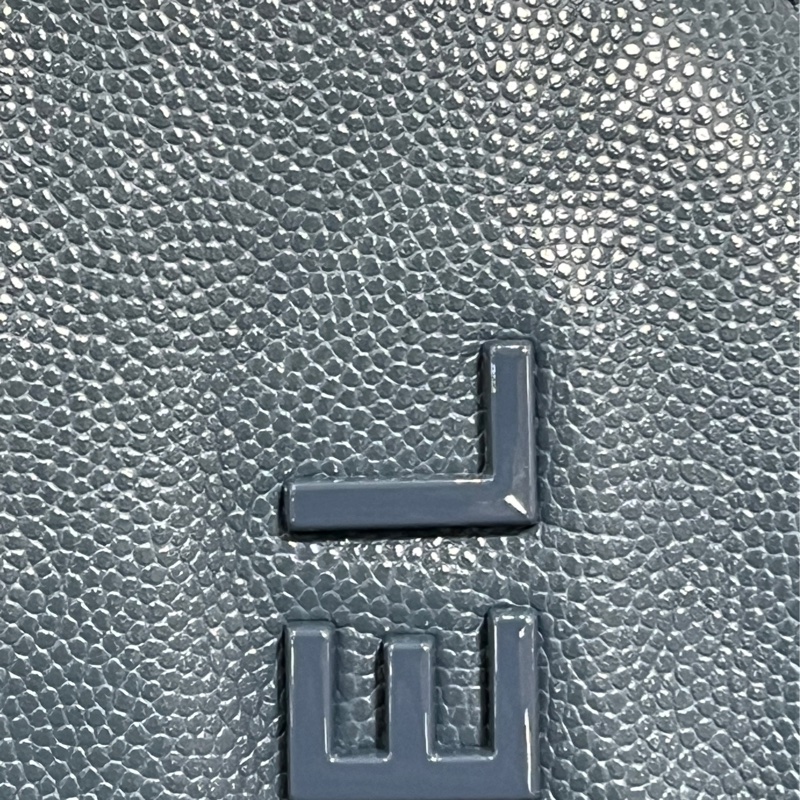 Chanel 22 bag small 小號 荔枝牛皮 垃圾袋 灰藍色-11