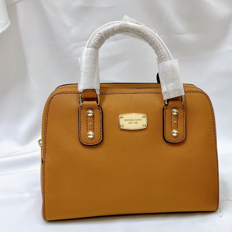 莉亞精品♡MK 波士頓包 咖色 二手-2