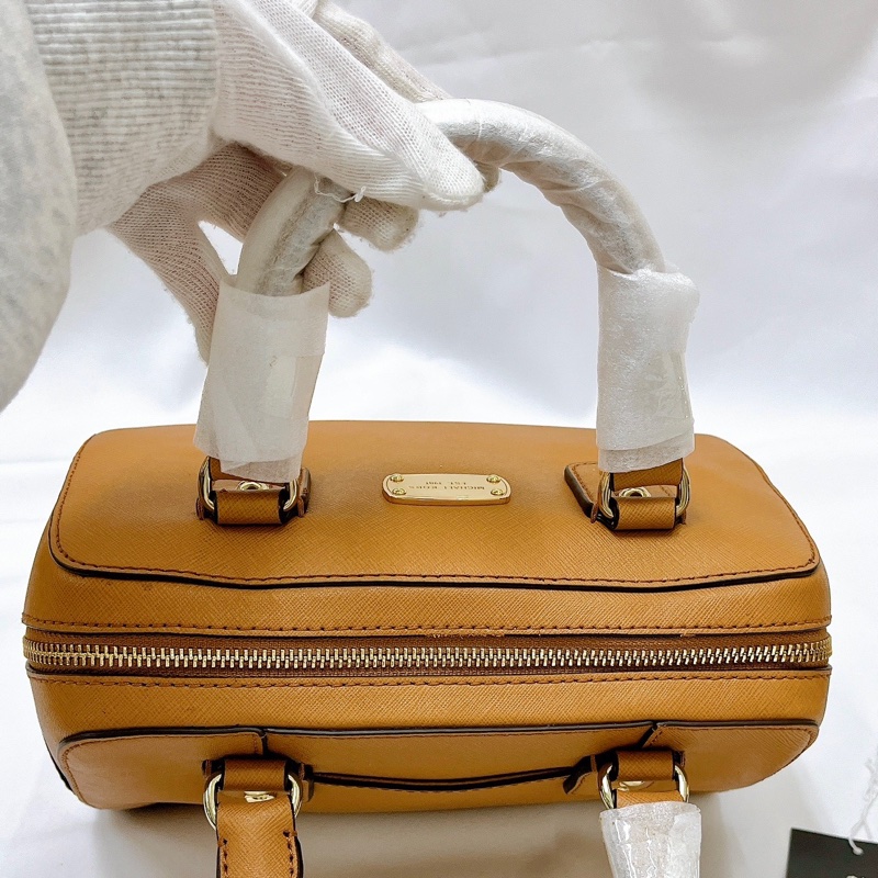 莉亞精品♡MK 波士頓包 咖色 二手-7