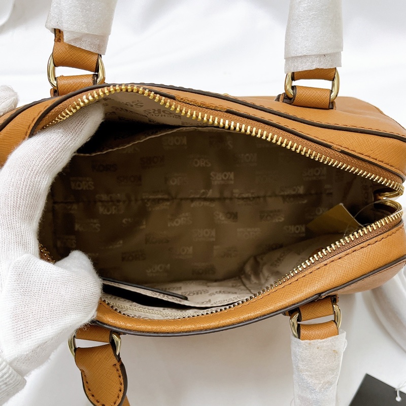 莉亞精品♡MK 波士頓包 咖色 二手-12