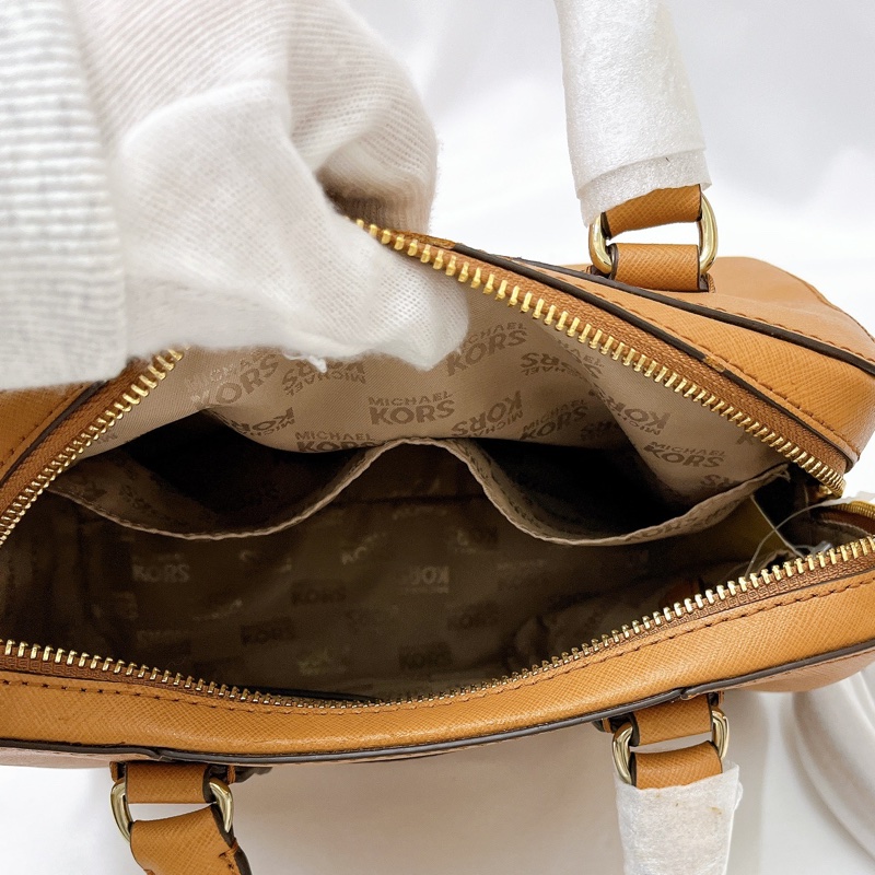 莉亞精品♡MK 波士頓包 咖色 二手-13