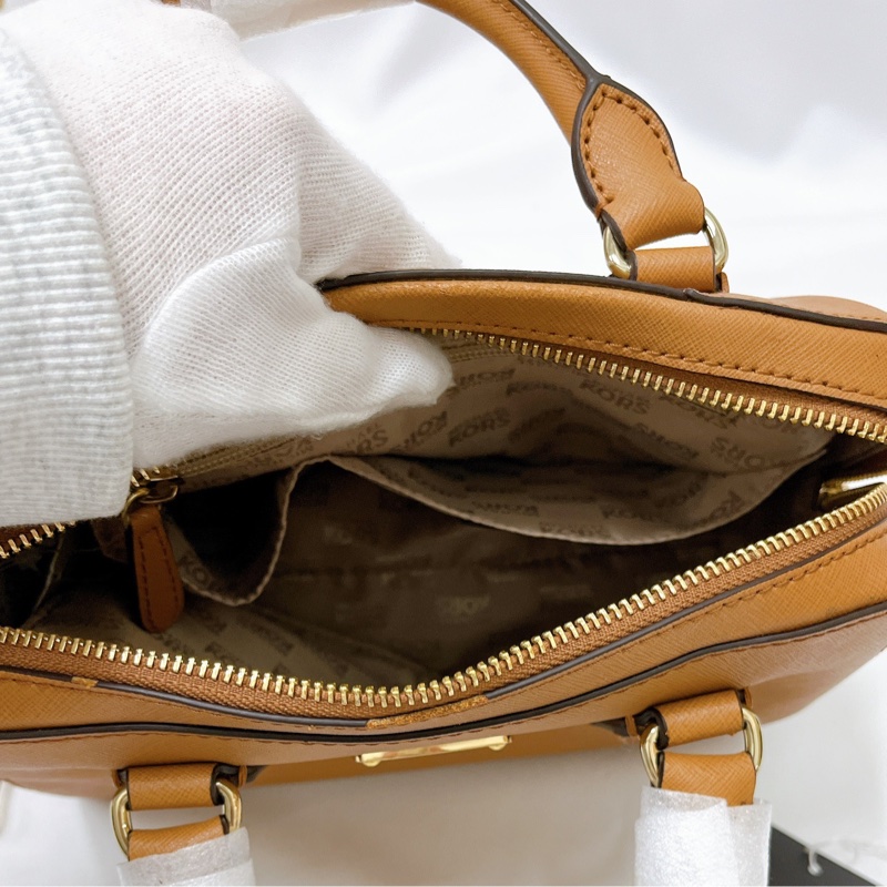 莉亞精品♡MK 波士頓包 咖色 二手-14