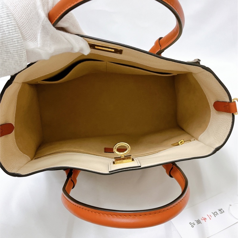 莉亞精品♡LV M53825 ON MY SIDE MM 奶茶拼色托特斜背包 二手-14