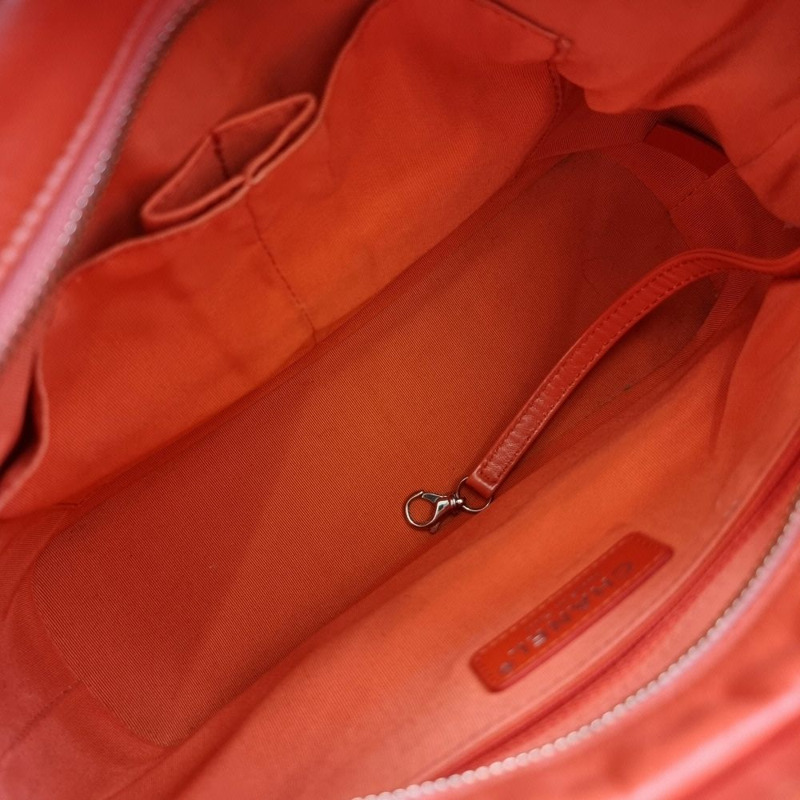 【包稅】CHANEL Gabrielle 肩背包 橘色 CHB071661-5