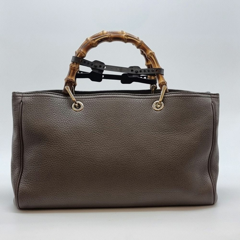 【包稅】GUCCI 皮革竹編手提包 2GUB080414-3