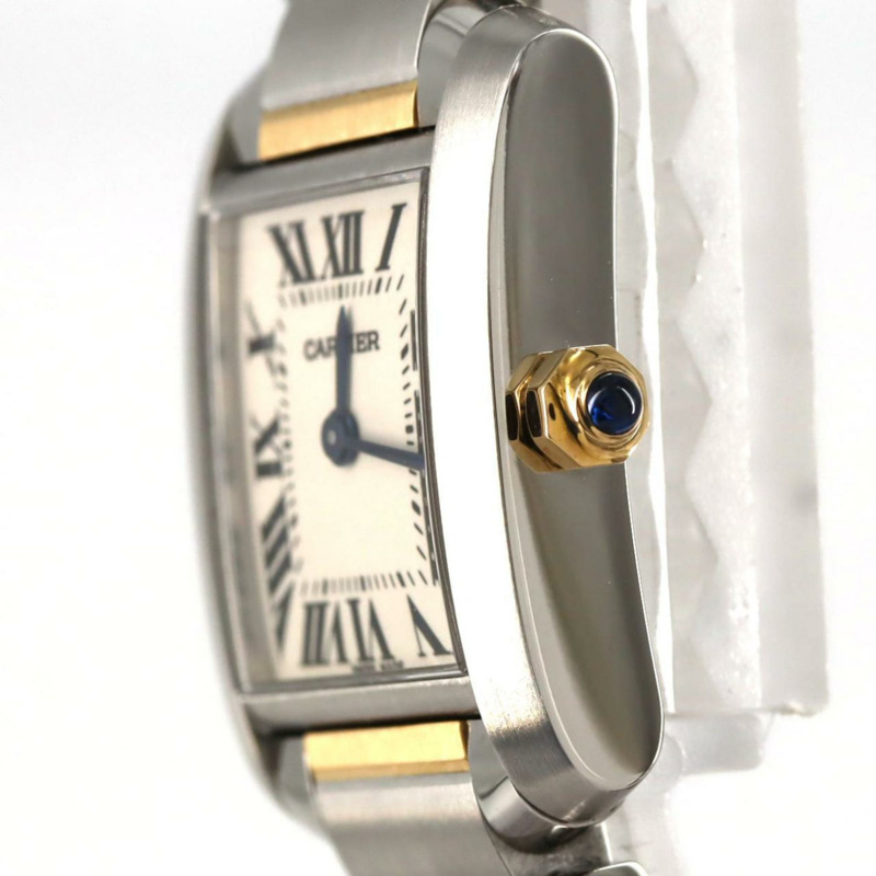 卡地亞 Tank Française SM 雙色腕錶 W51007Q4 SSxYG 石英機芯-2