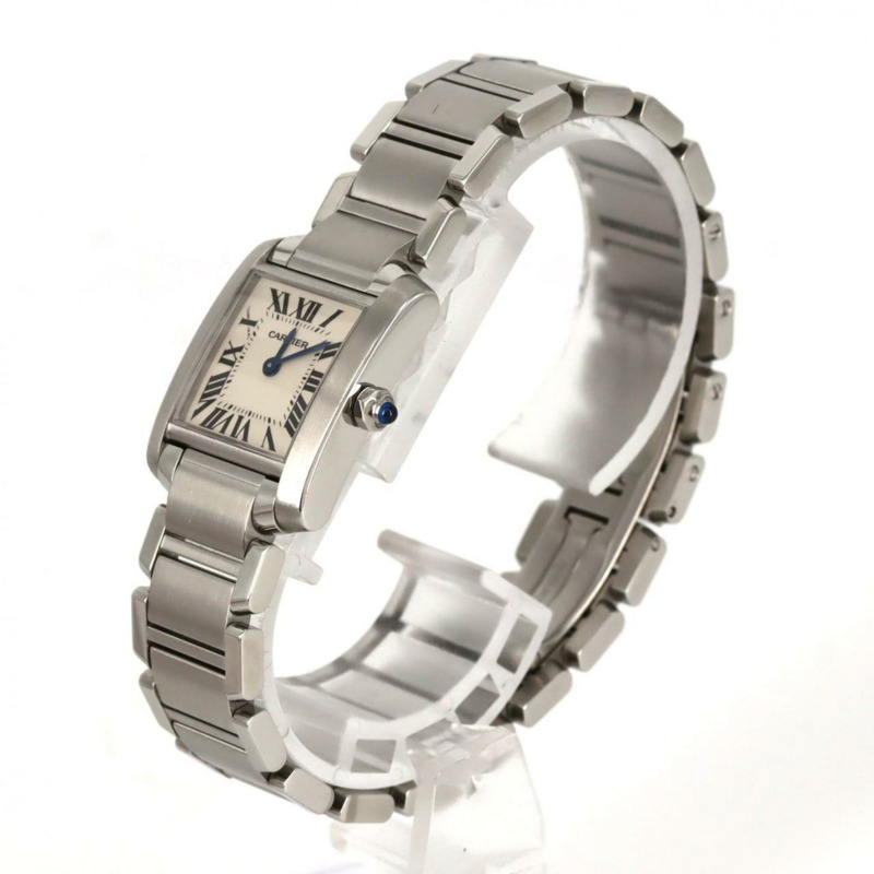 卡地亞 Tank Française SM W51008Q3 不鏽鋼石英錶-1