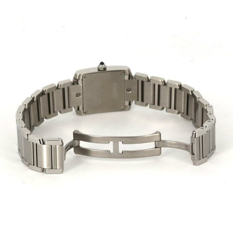 卡地亞 Tank Française SM W51008Q3 不鏽鋼石英錶-5