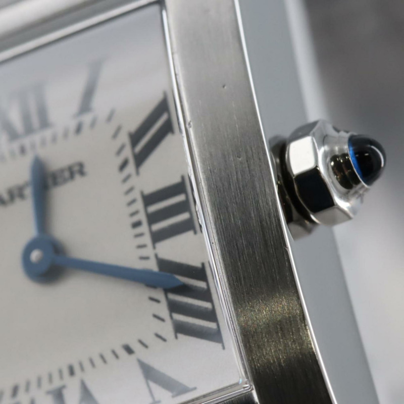 卡地亞 Tank Française SM W51008Q3 不鏽鋼石英錶-4