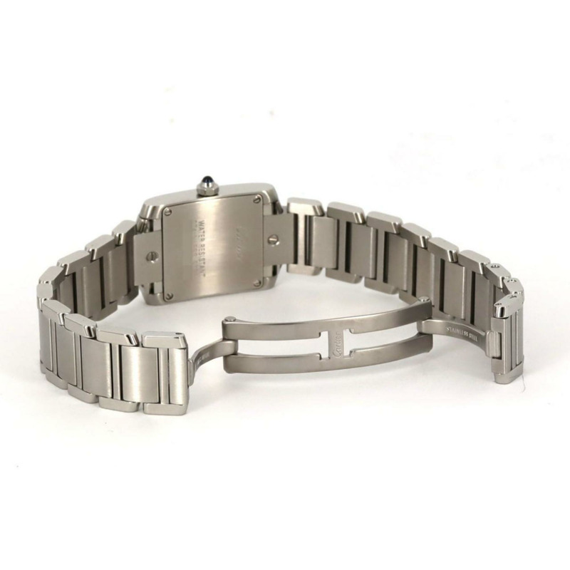 卡地亞 Tank Française SM W51008Q3 不鏽鋼石英錶-6