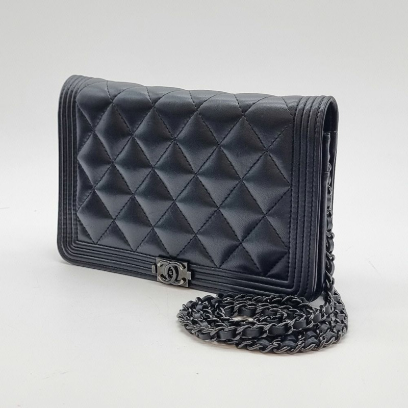 【包稅】CHANEL 男童 WOC 斜背包 黑色 CHB081013-1