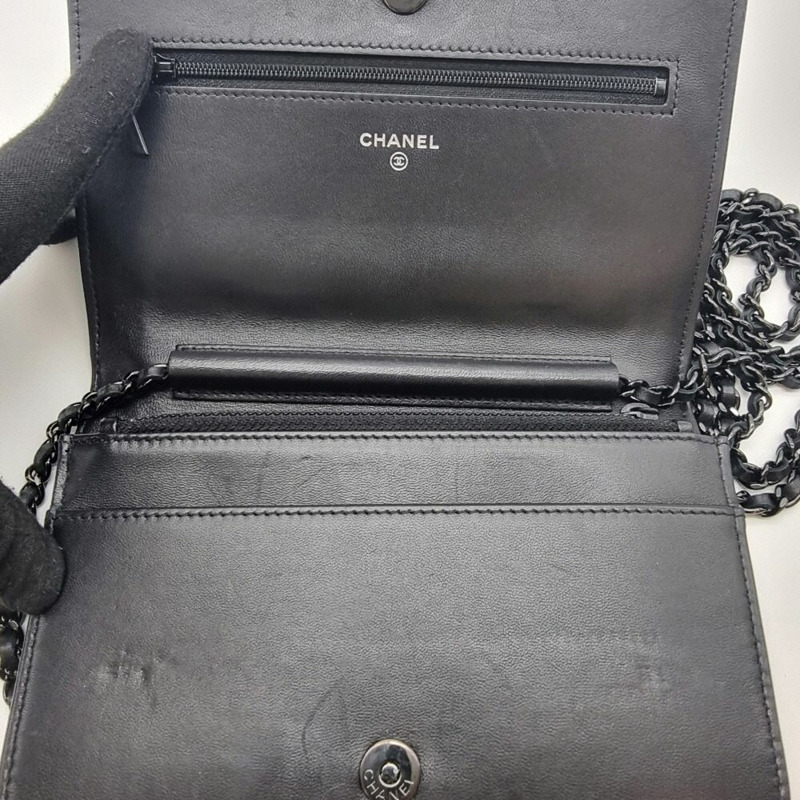 【包稅】CHANEL 男童 WOC 斜背包 黑色 CHB081013-4
