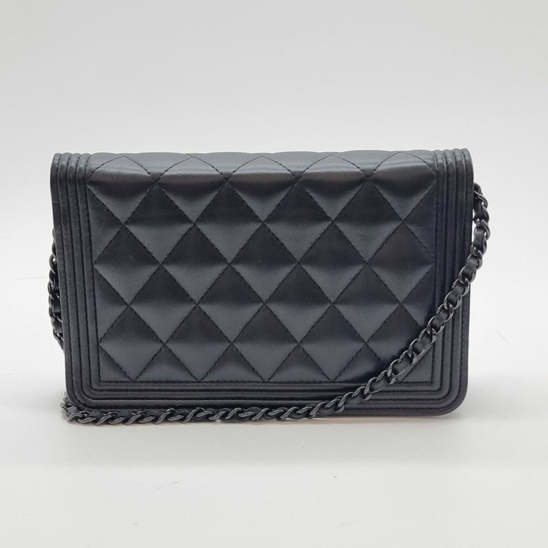 【包稅】CHANEL 男童 WOC 斜背包 黑色 CHB081013-5