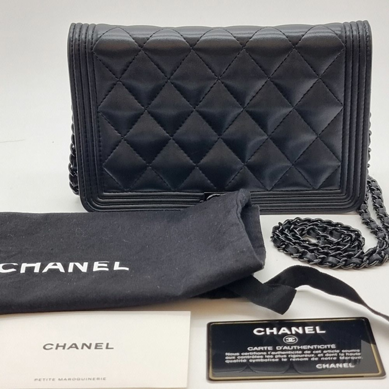 【包稅】CHANEL 男童 WOC 斜背包 黑色 CHB081013-7
