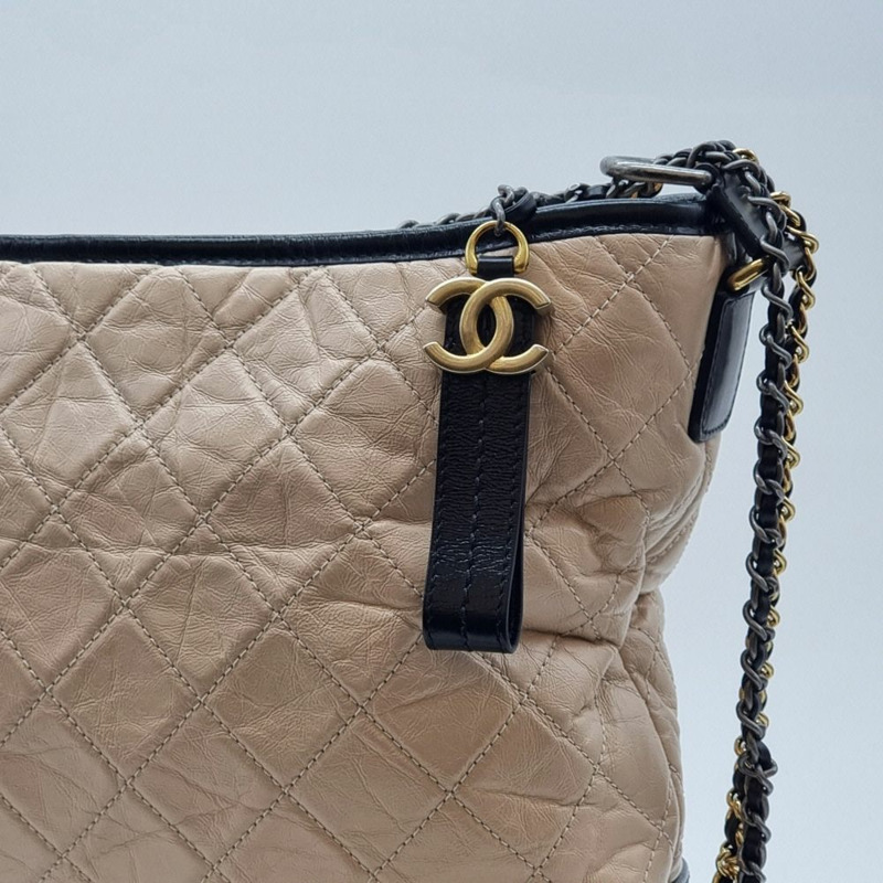 【包稅】CHANEL Gabrielle Hobo Bag 米色 CHB081814-2