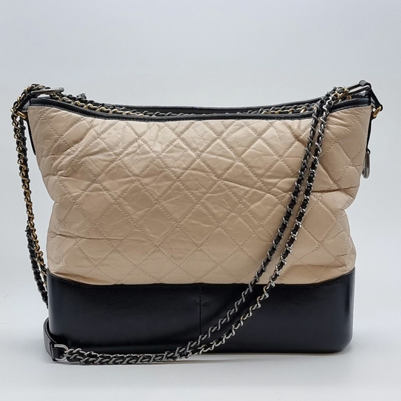 【包稅】CHANEL Gabrielle Hobo Bag 米色 CHB081814-3