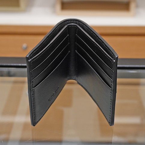 🎊新年特賣🧧Bottega Veneta 649603 男款 Bi-Fold 小牛皮雙折短夾/錢包 黑色-9