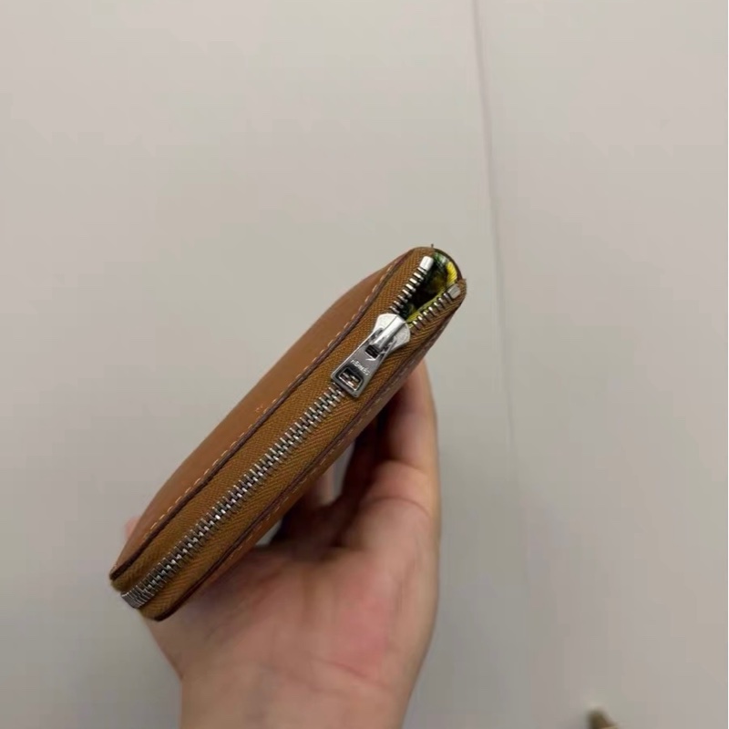 愛馬仕 Hermès Silk’In 長夾｜焦糖金棕EPSOM｜黃底印花絲綢內裡｜拉鍊款-5