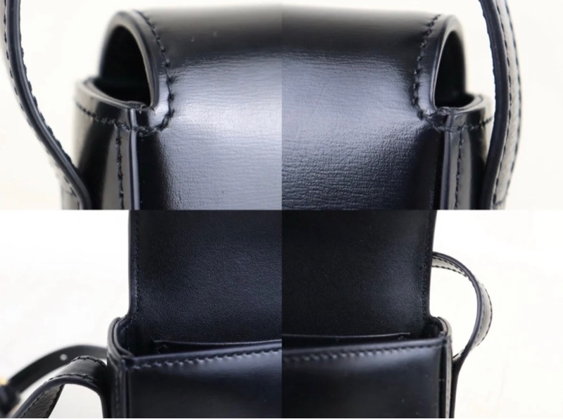 「JL精品代購」 9新 CELINE 黑金凱旋門腋下包-8