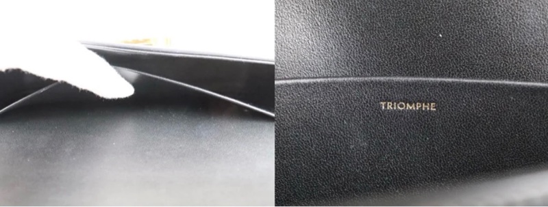 「JL精品代購」 9新 CELINE 黑金凱旋門腋下包-10