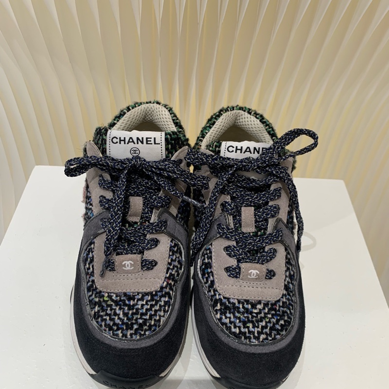Chanel 香奈兒 22k粗花呢運動鞋   36碼 99新-1